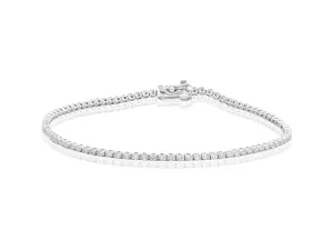 0.86ct White Gold Diamond Tennis Bracelet