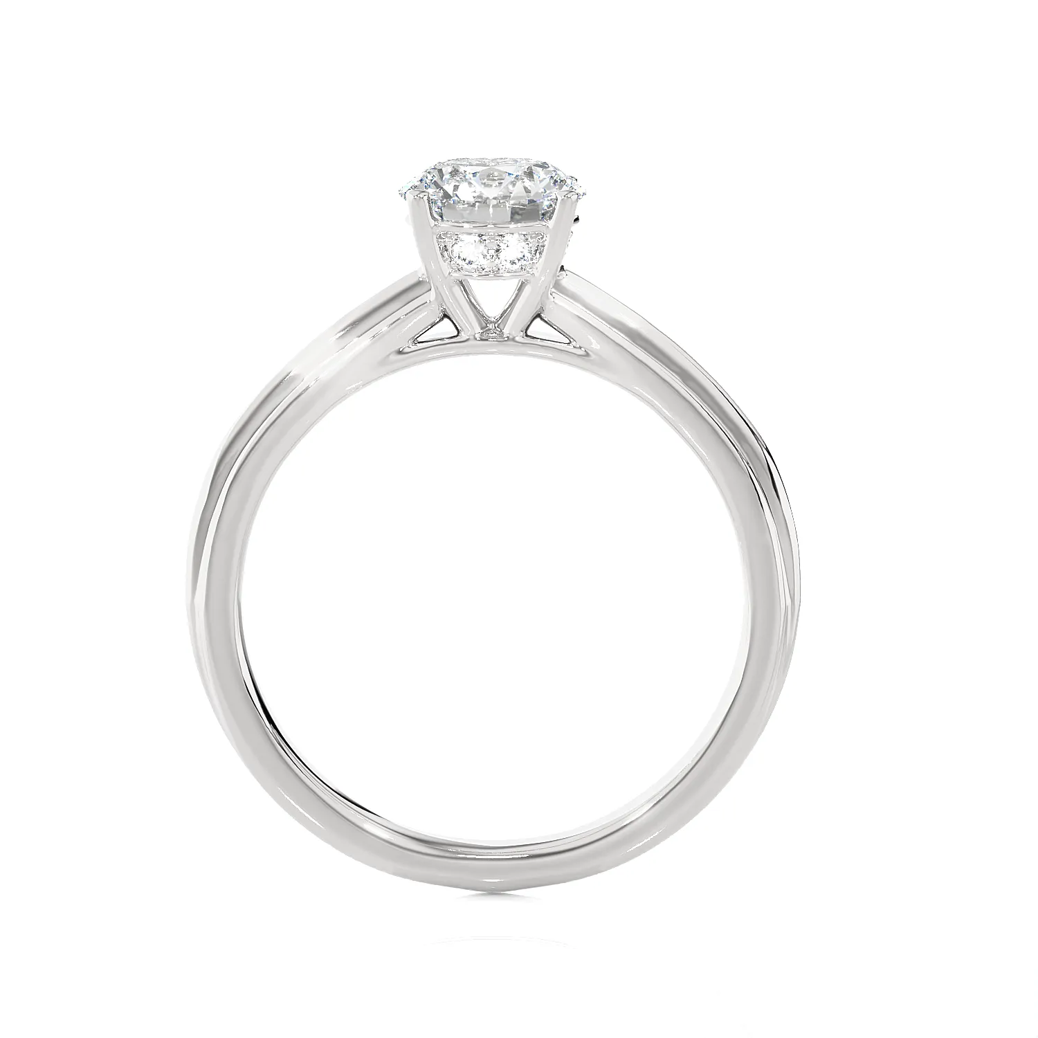 1 3/8 ctw Round Lab Grown Diamond Solitaire Engagement Ring