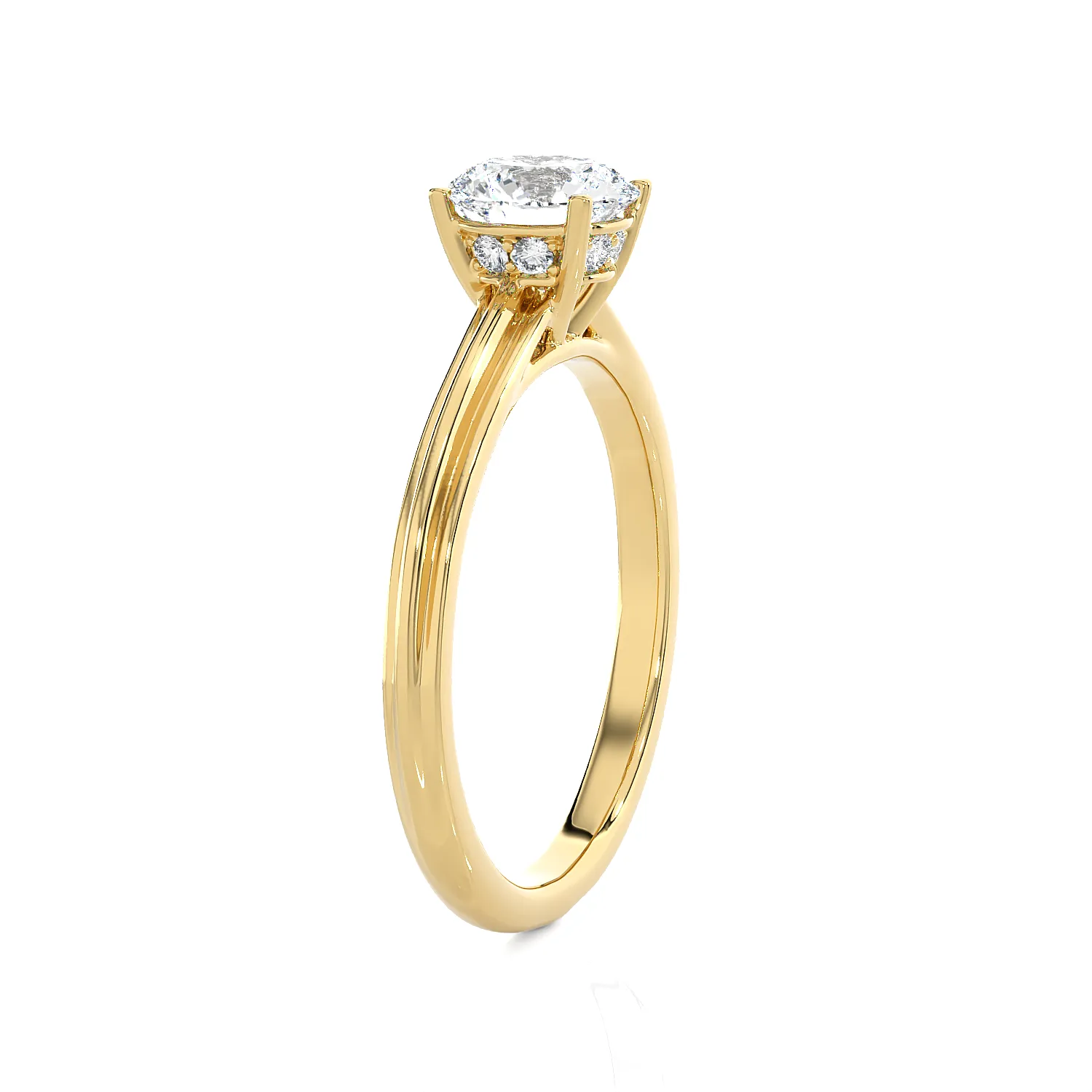 1 3/8 ctw Round Lab Grown Diamond Solitaire Engagement Ring