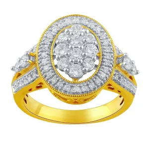 1 CTW Diamond Engagement Ring in 10KT Yellow Gold