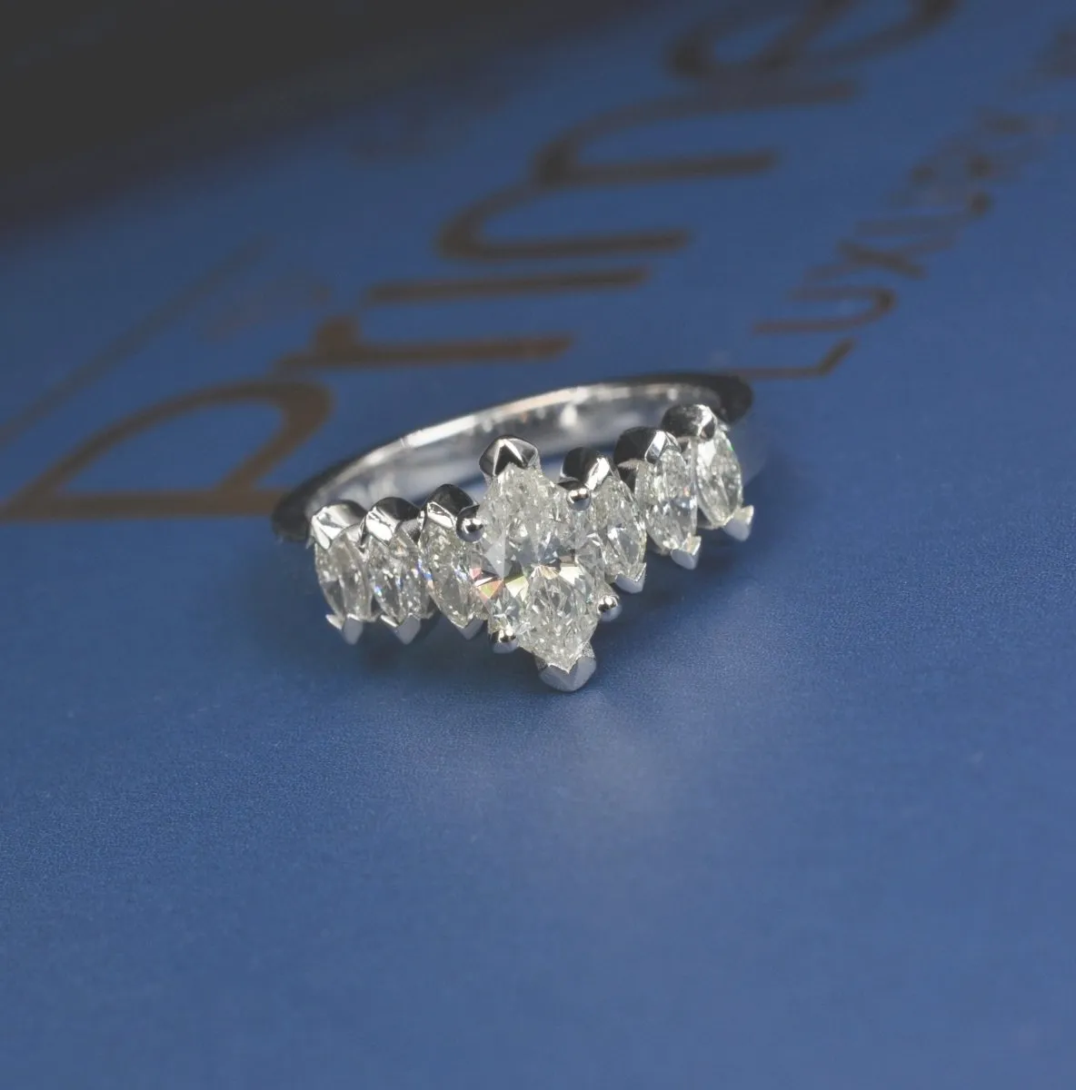 1.35-2.50 CT Marquise Cut Diamonds - Engagement Ring