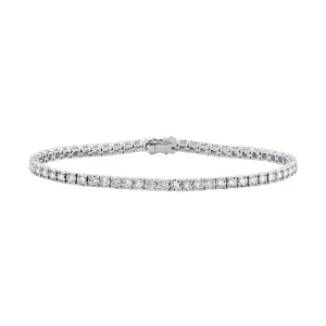 14K White Gold Diamond Tennis Bracelet