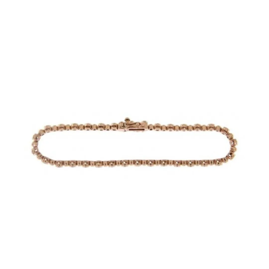 14kr Gold & Diamond Link Braclet