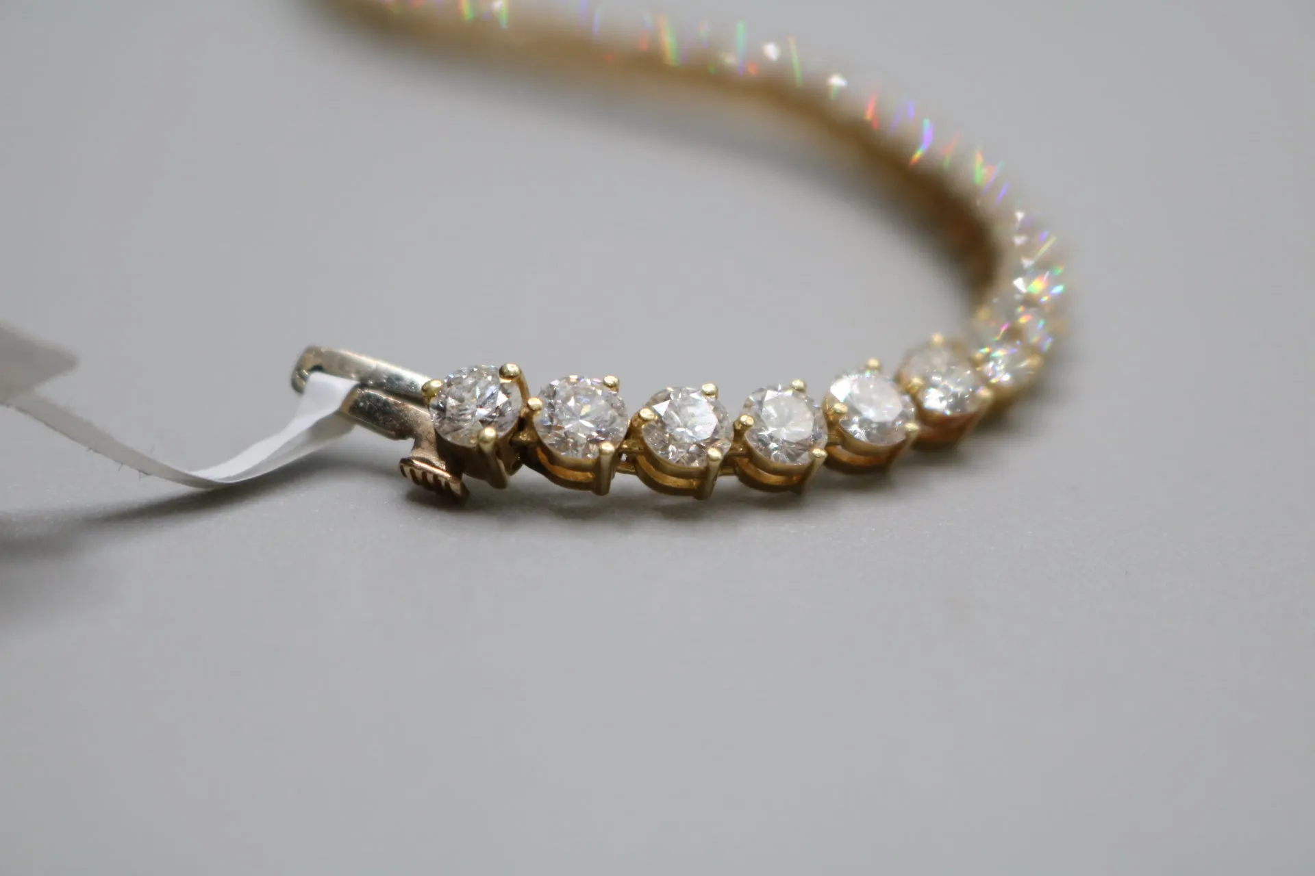 18K Yellow Gold Diamond Tennis Bracelet (10.30 CTTW) (Clearance!) (Local Purchase Only)