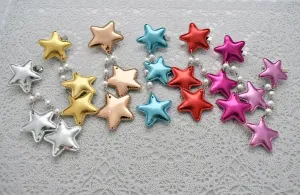 2-Way Metallic Star Clips (7 Colors)