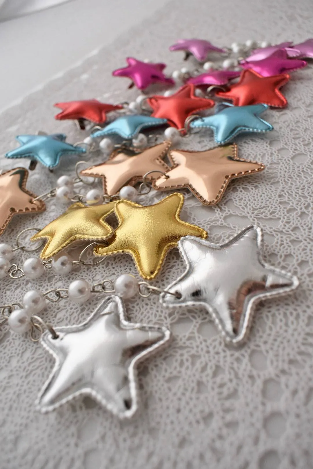 2-Way Metallic Star Clips (7 Colors)