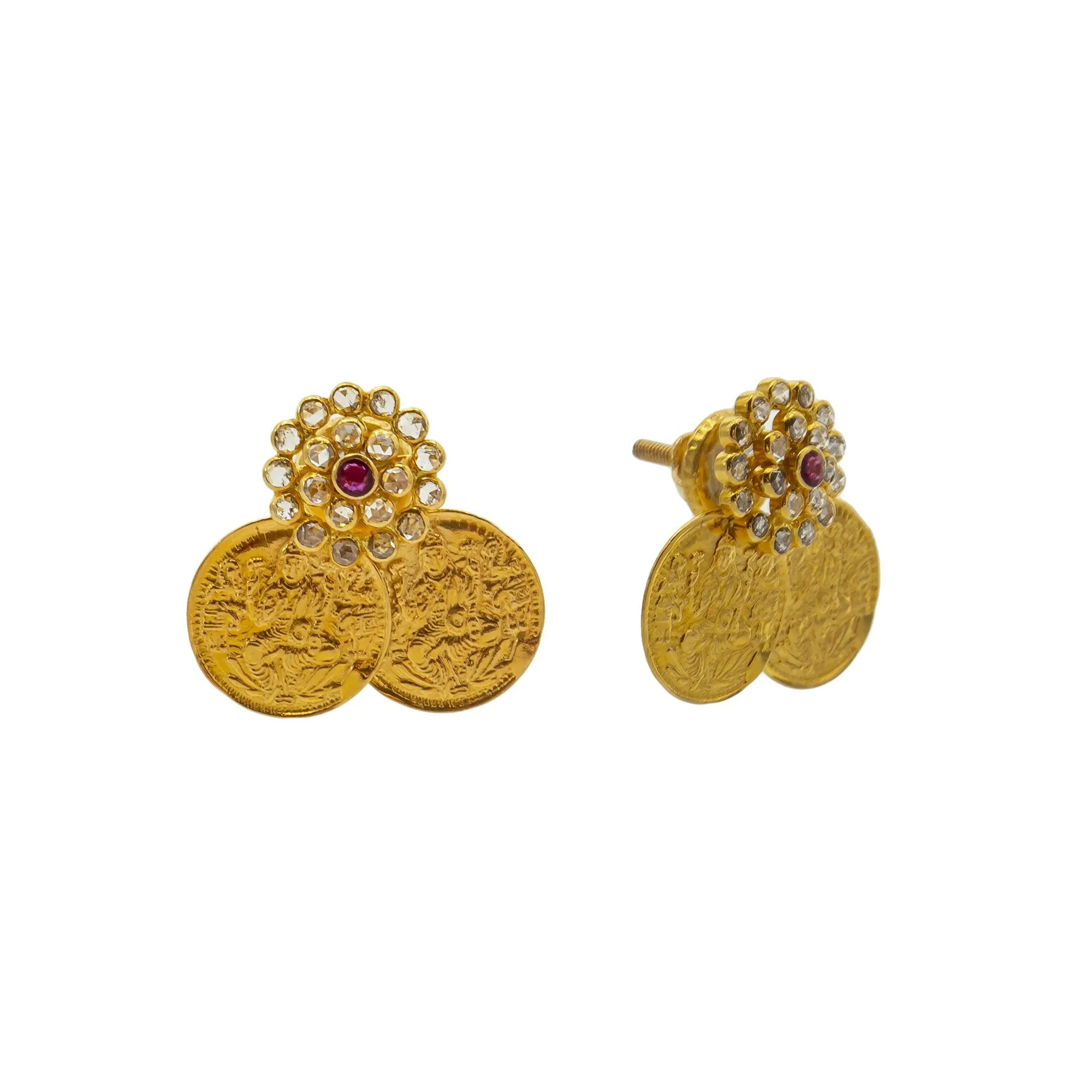 22K Gold & Uncut Diamond Arya Jewelry Set