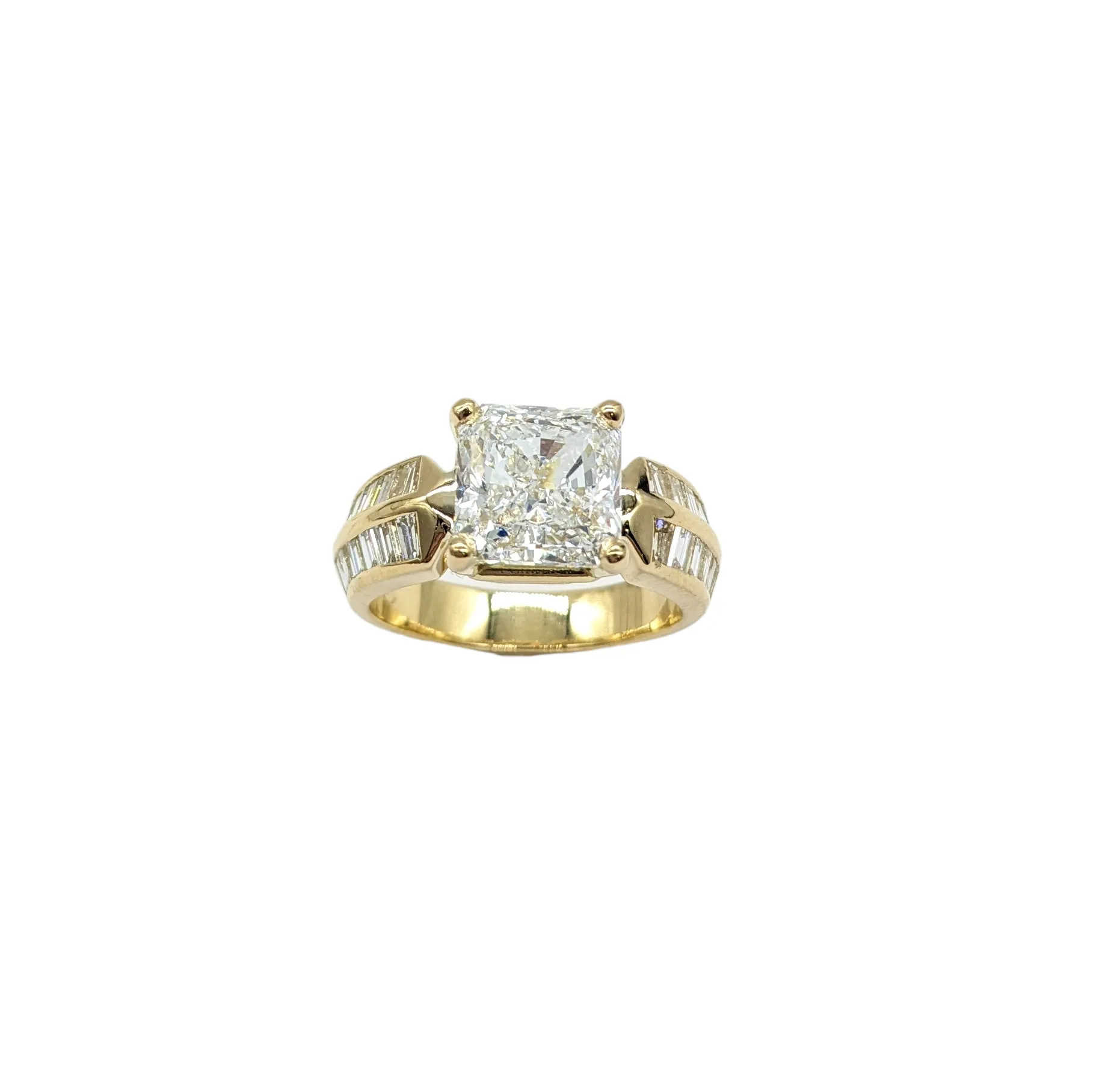 5 Carat Total Weight Lab Grown and Natural Diamond Ring