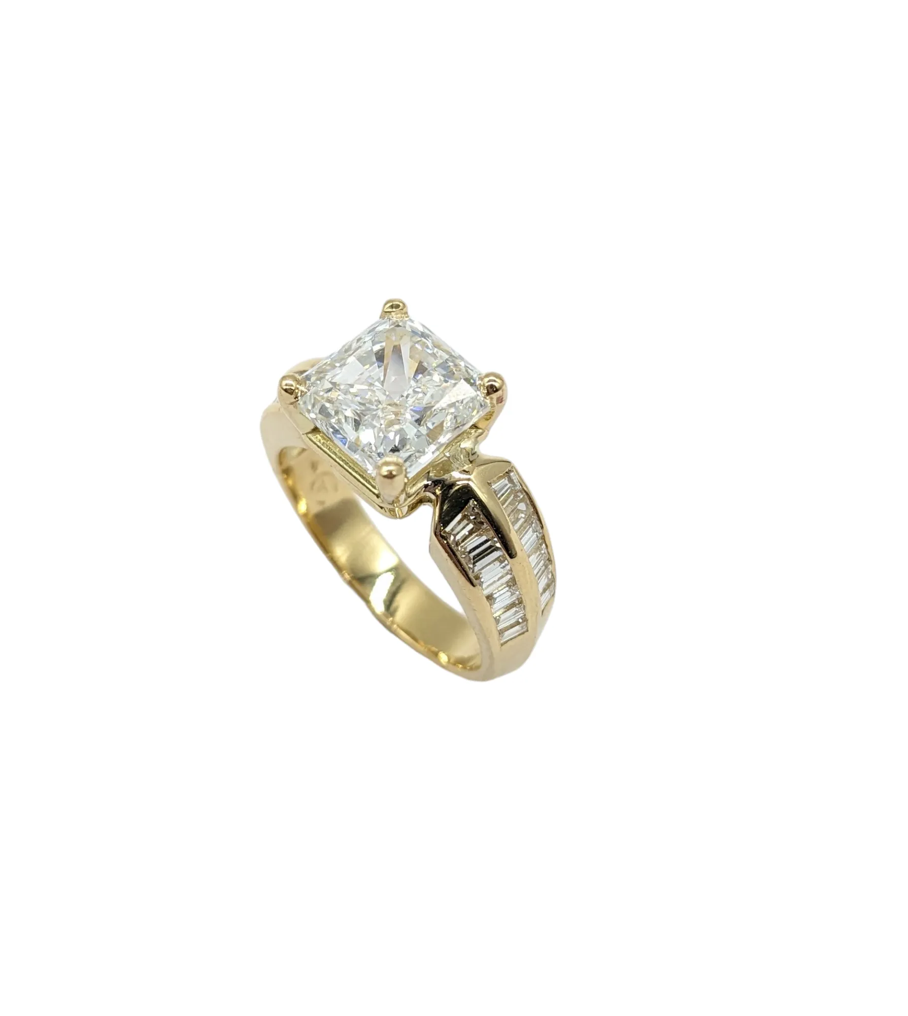 5 Carat Total Weight Lab Grown and Natural Diamond Ring