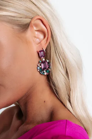 Act Out Of Love Earrings In Orchid