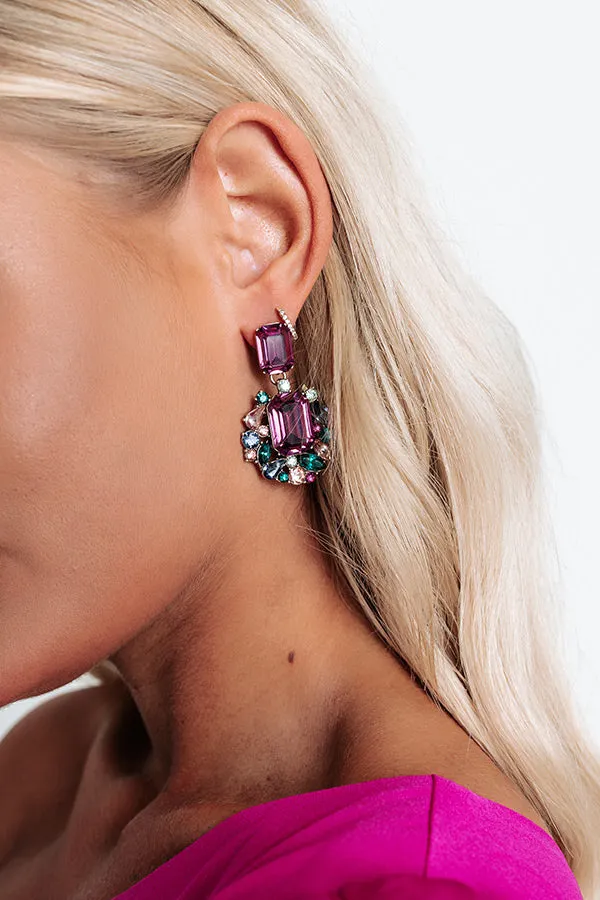 Act Out Of Love Earrings In Orchid