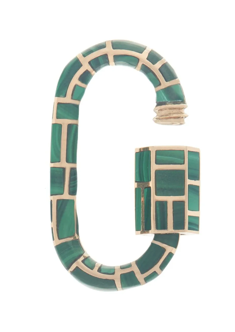 All Inlay Lock with Malachite