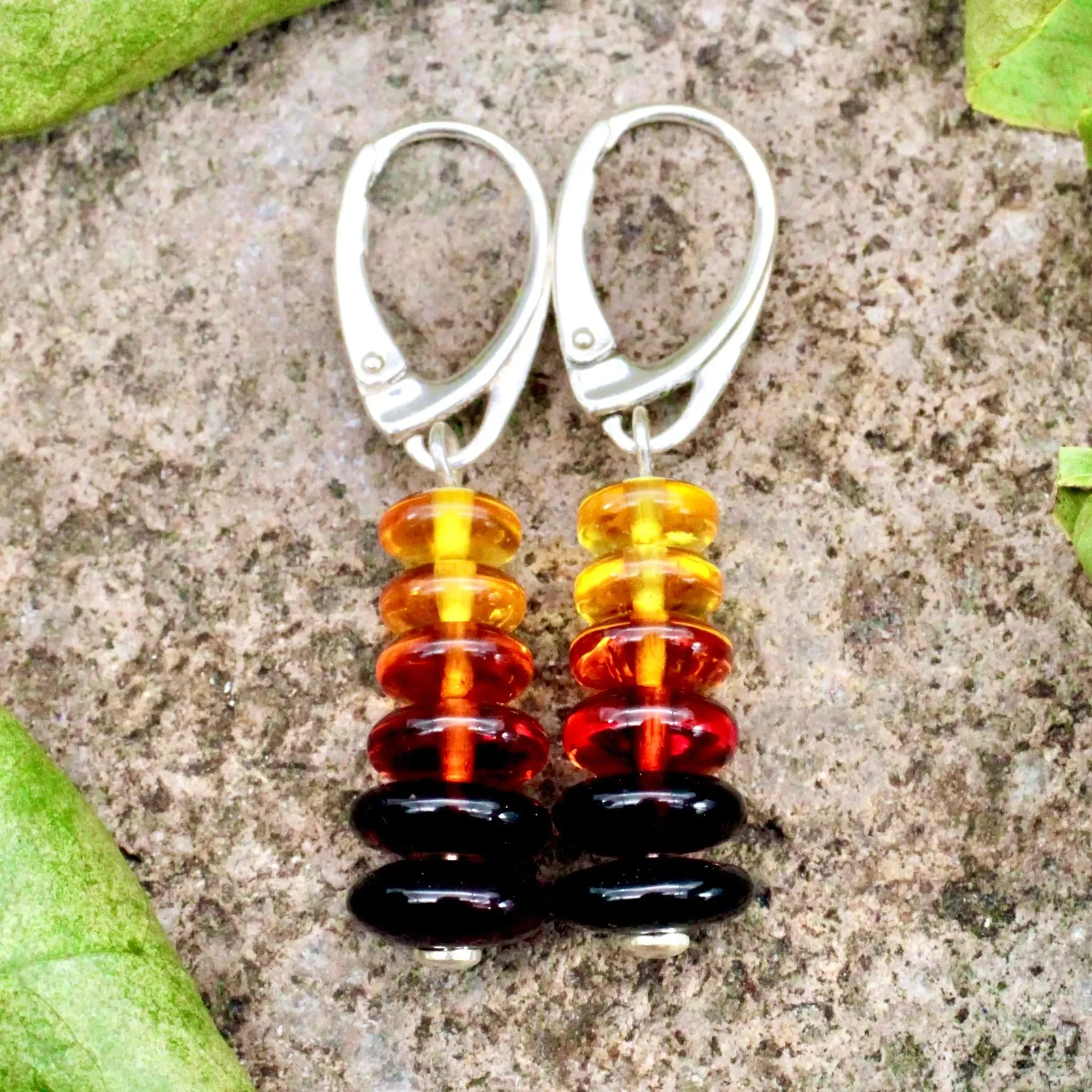 Amber Stacked Earrings