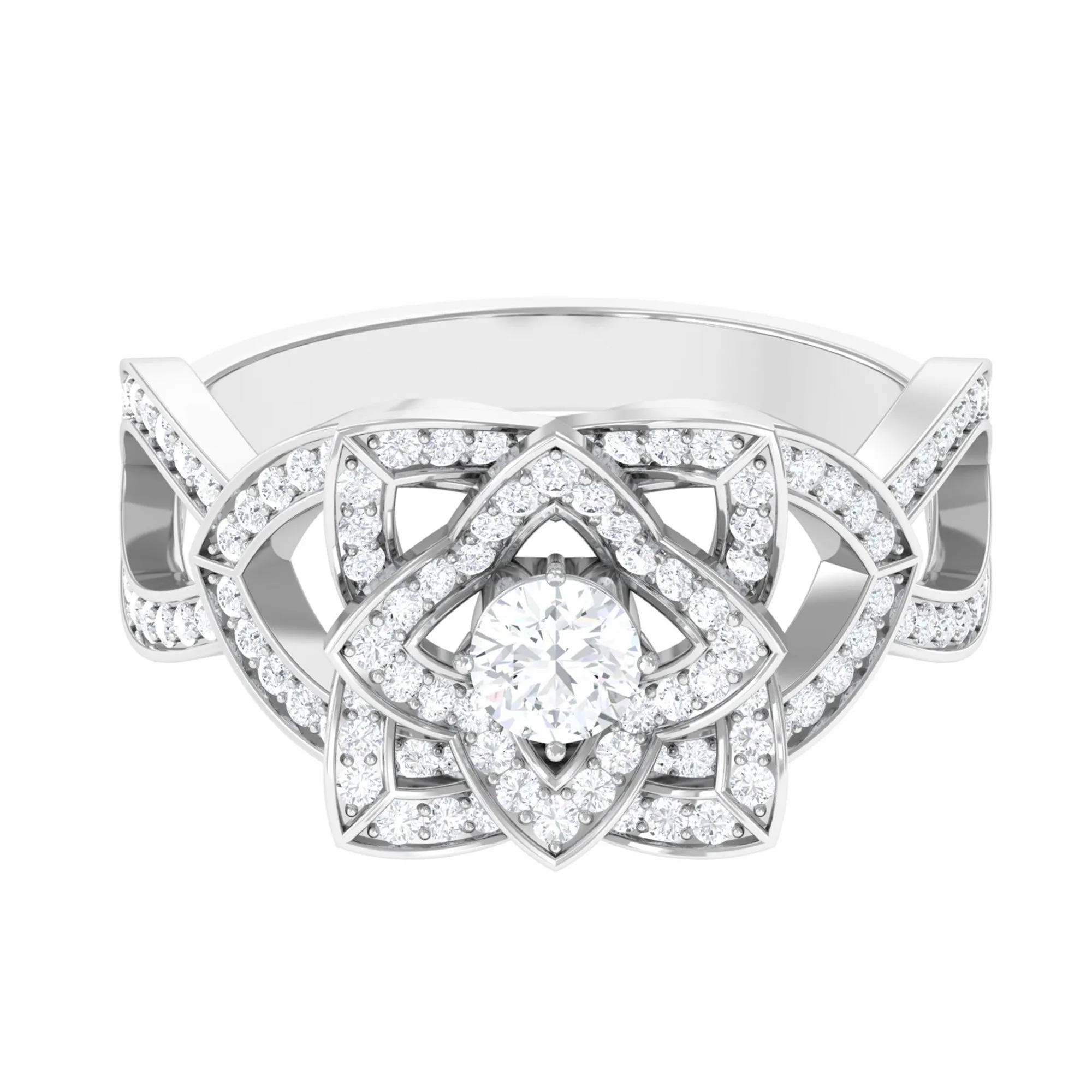 Art Deco Style Diamond Engagement Ring