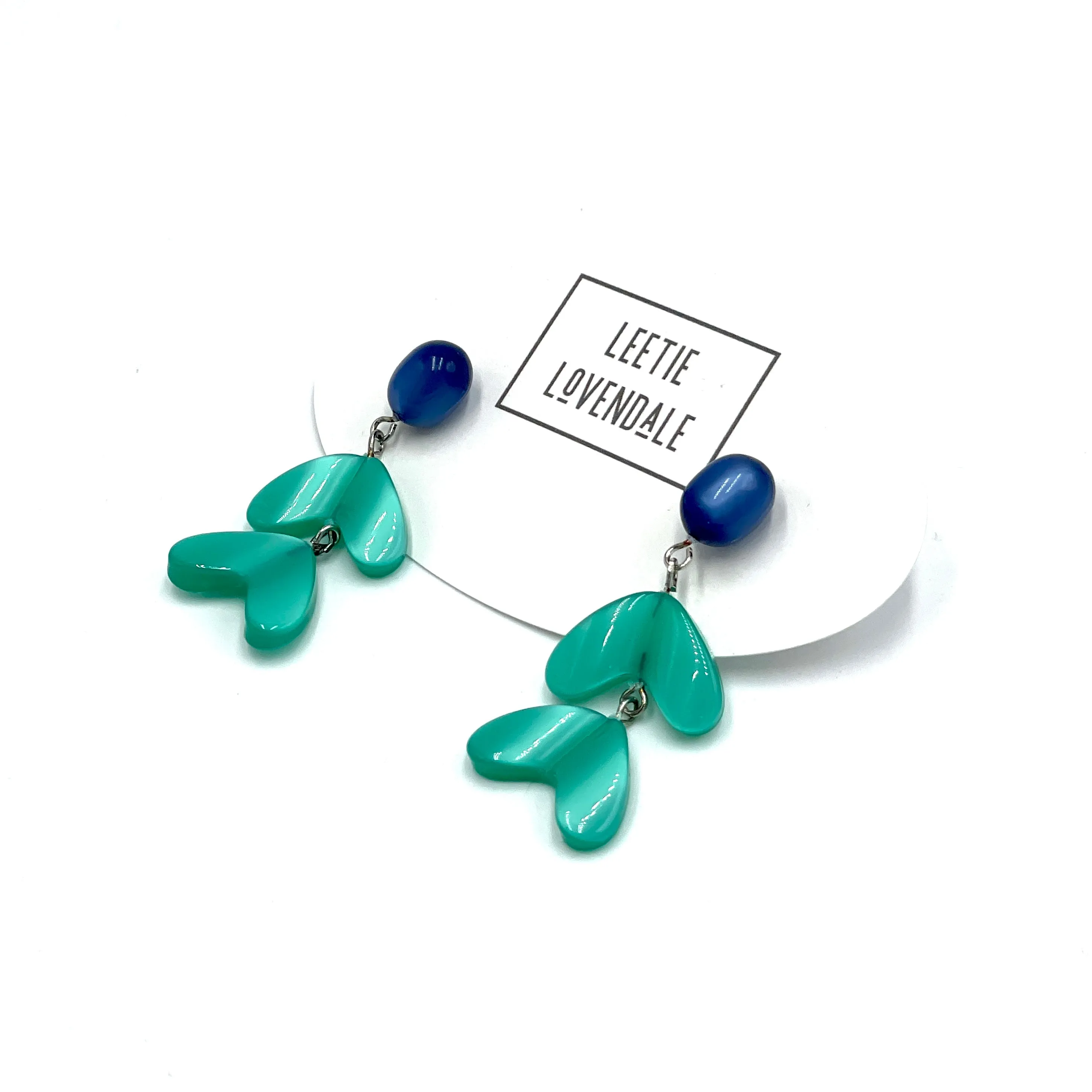 Blue & Green Ivy Drop Earrings *