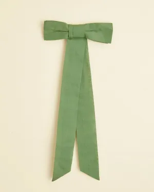 Bow Barrette - Green