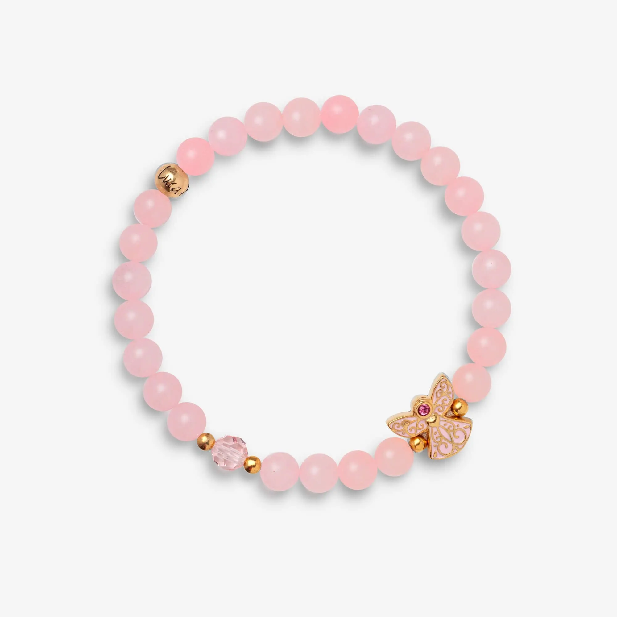 Breast Cancer Guardian Angel Stretch Bracelet