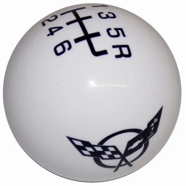 C5 Corvette Flags Logo Shift Knob