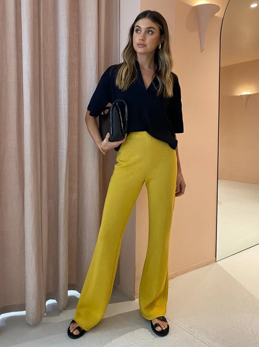 Camilla and Marc Feria Pant in Canary Yellow