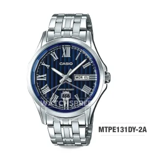 Casio Men's Standard Analog Silver Stainless Steel Band Watch MTPE131DY-2A MTP-E131DY-2A