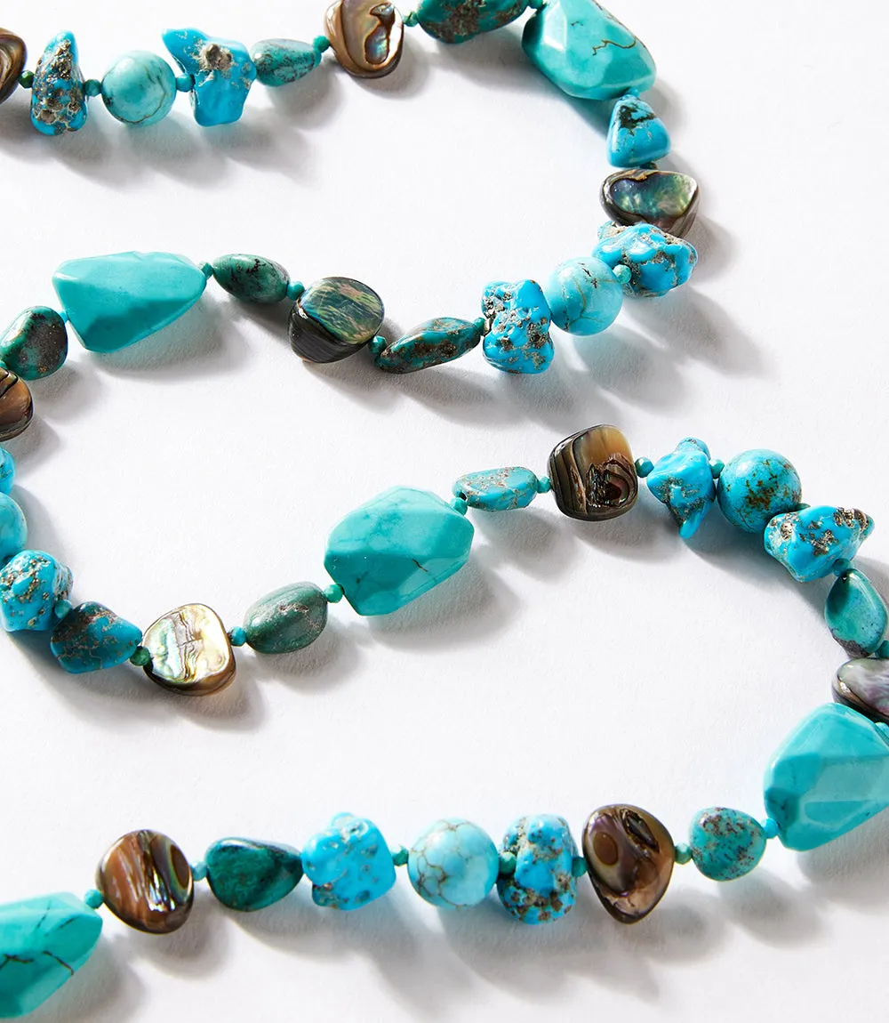 Chan Luu Turquoise And Gemstone Necklace