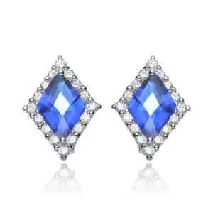 Chloé Blue Argyle Earrings