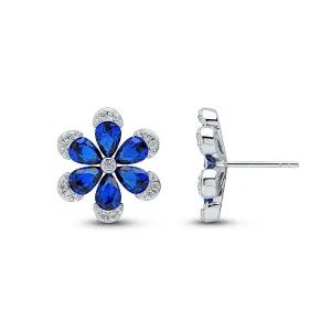 Daisy Earrings (Sapphire)