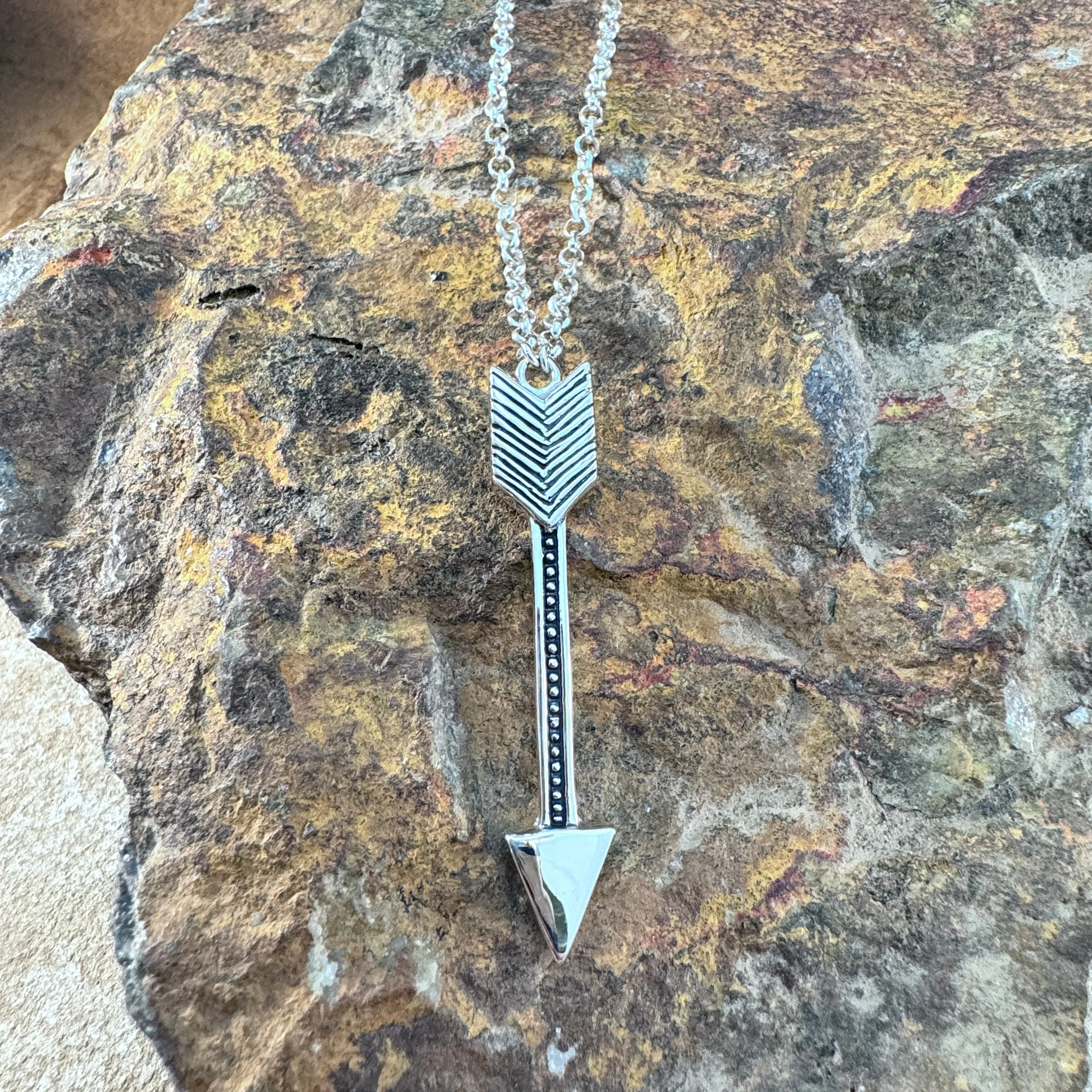 David Rosales Sterling Silver Country Necklace Arrow