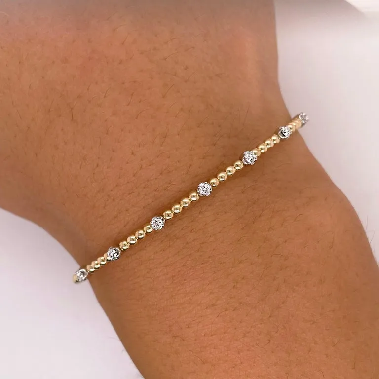 Diamond Cuff Flexible Bracelet