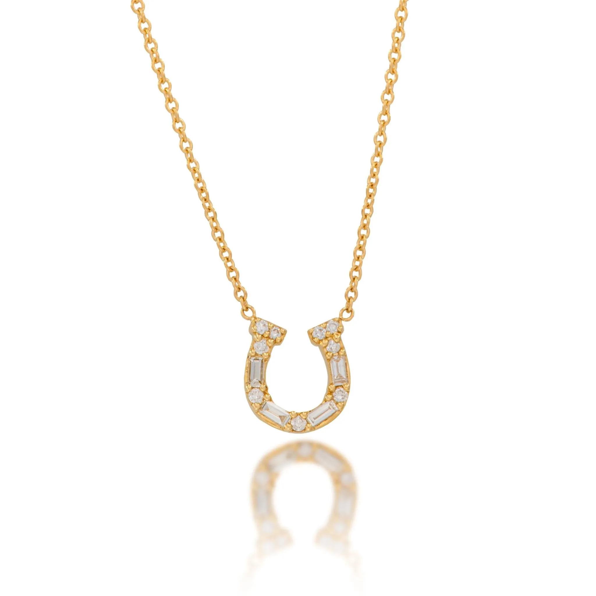 Diamond Horseshoe Necklace