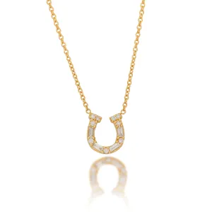 Diamond Horseshoe Necklace