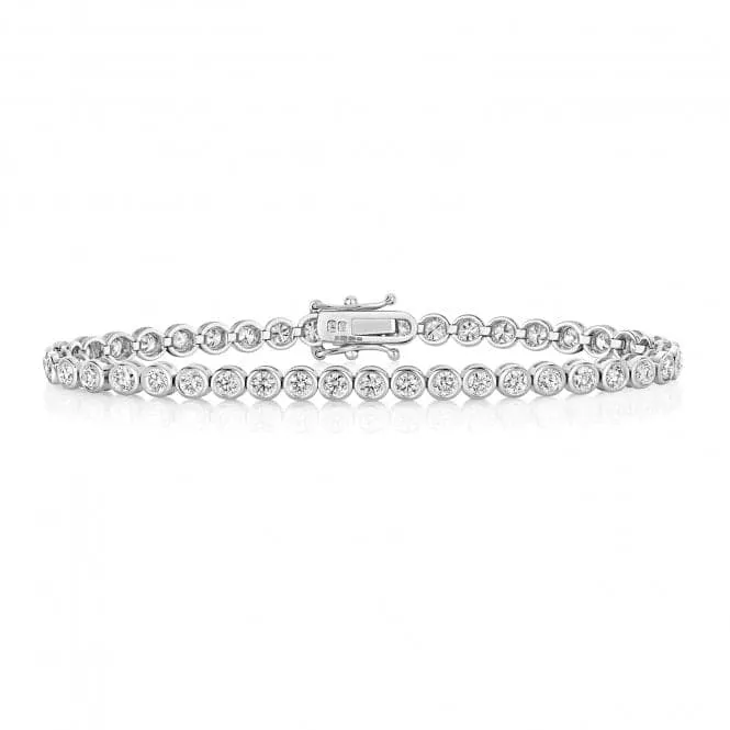 Diamond Jewellery 18K Gold Diamond Tennis Bracelet BDQ719W/GH6