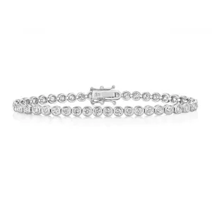 Diamond Jewellery 18K Gold Diamond Tennis Bracelet BDQ719W/GH6