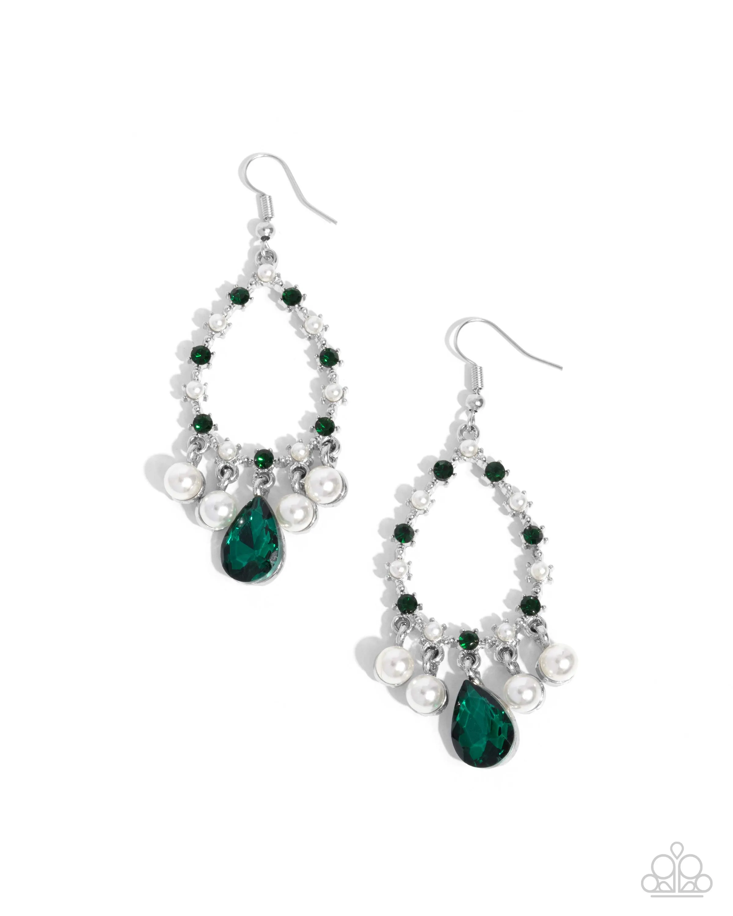 Earrings Baroness Behavior - Green E333