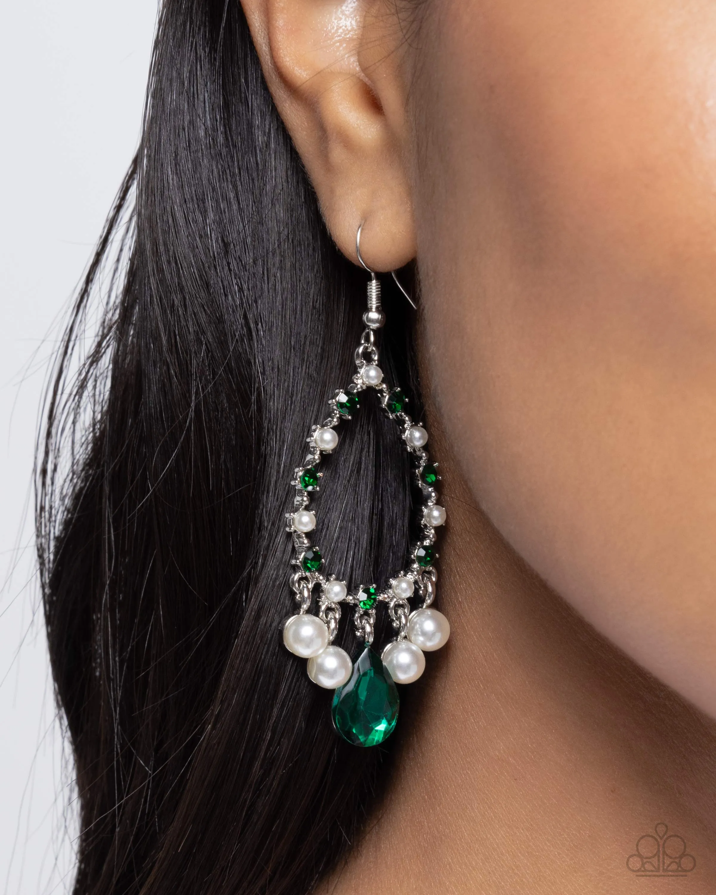 Earrings Baroness Behavior - Green E333