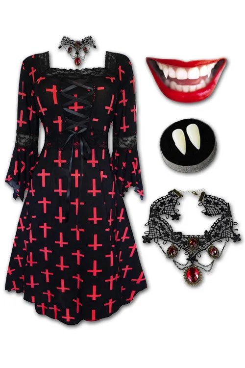 Eternal Vampire Costume with Renaissance Dress, Belladonna