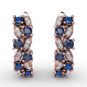 Fana Clustered Sapphire and Diamond Earrings