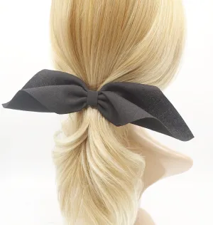 folding and pleated hair bow  horizontal style hair accessory for women