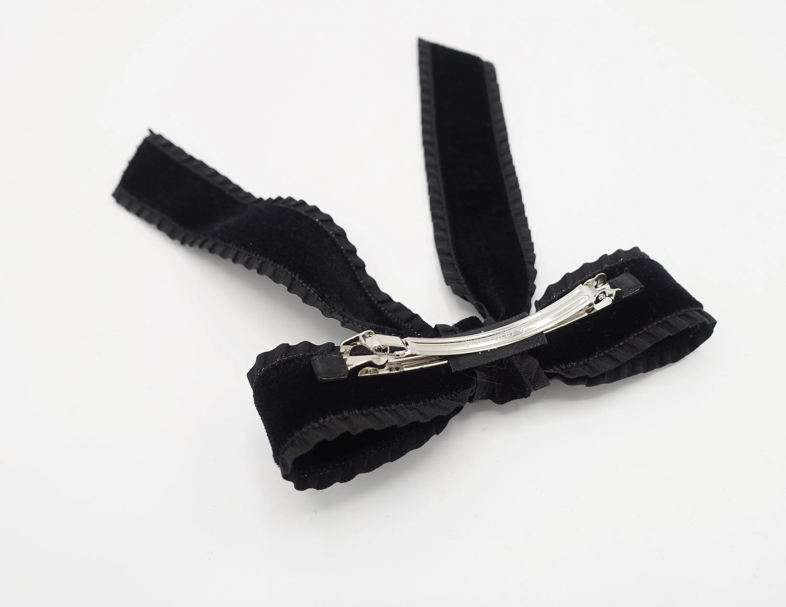 frill velvet hair bow  VS-202701