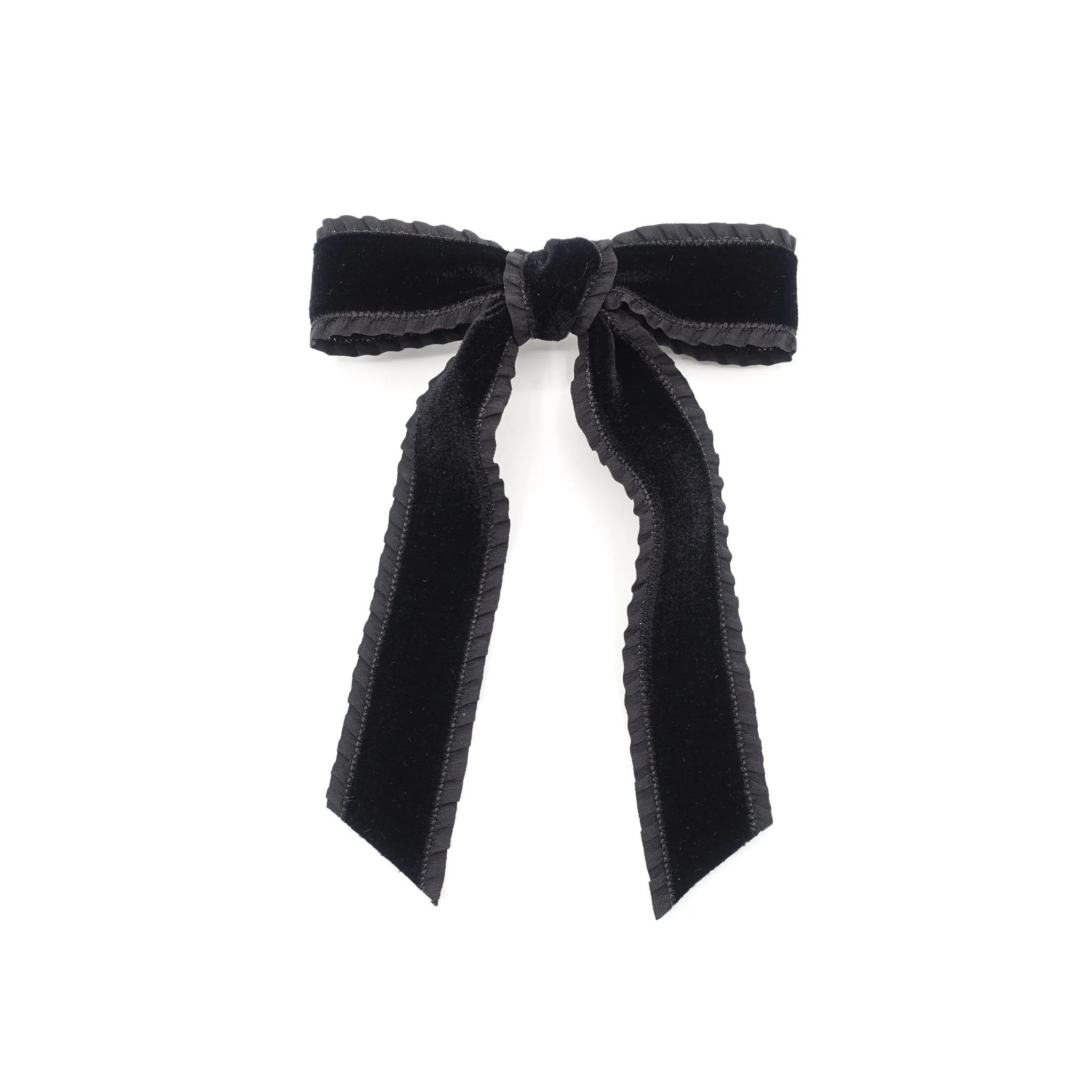 frill velvet hair bow  VS-Premium202701