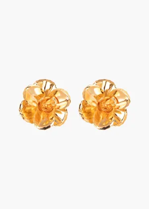 Gladiolus Earrings -- Gold