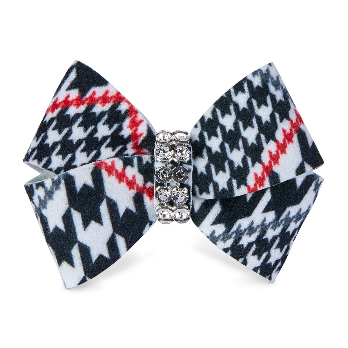 Glen Houndstooth Nouveau Bow Hair Bow