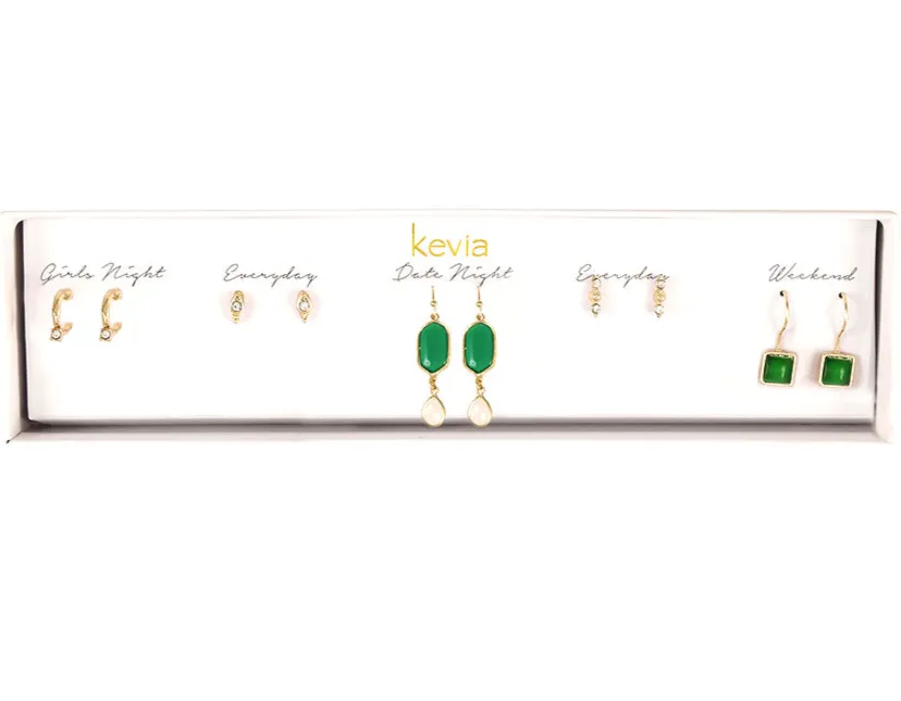 Green Onyx Drop Earring Set