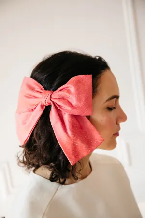 Kitka Hair Bow - Coral