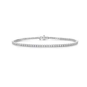 Lab Grown Diamond Tennis Bracelet (3.00 ct.) 2.65mm 4-Prongs Setting in 14K Gold