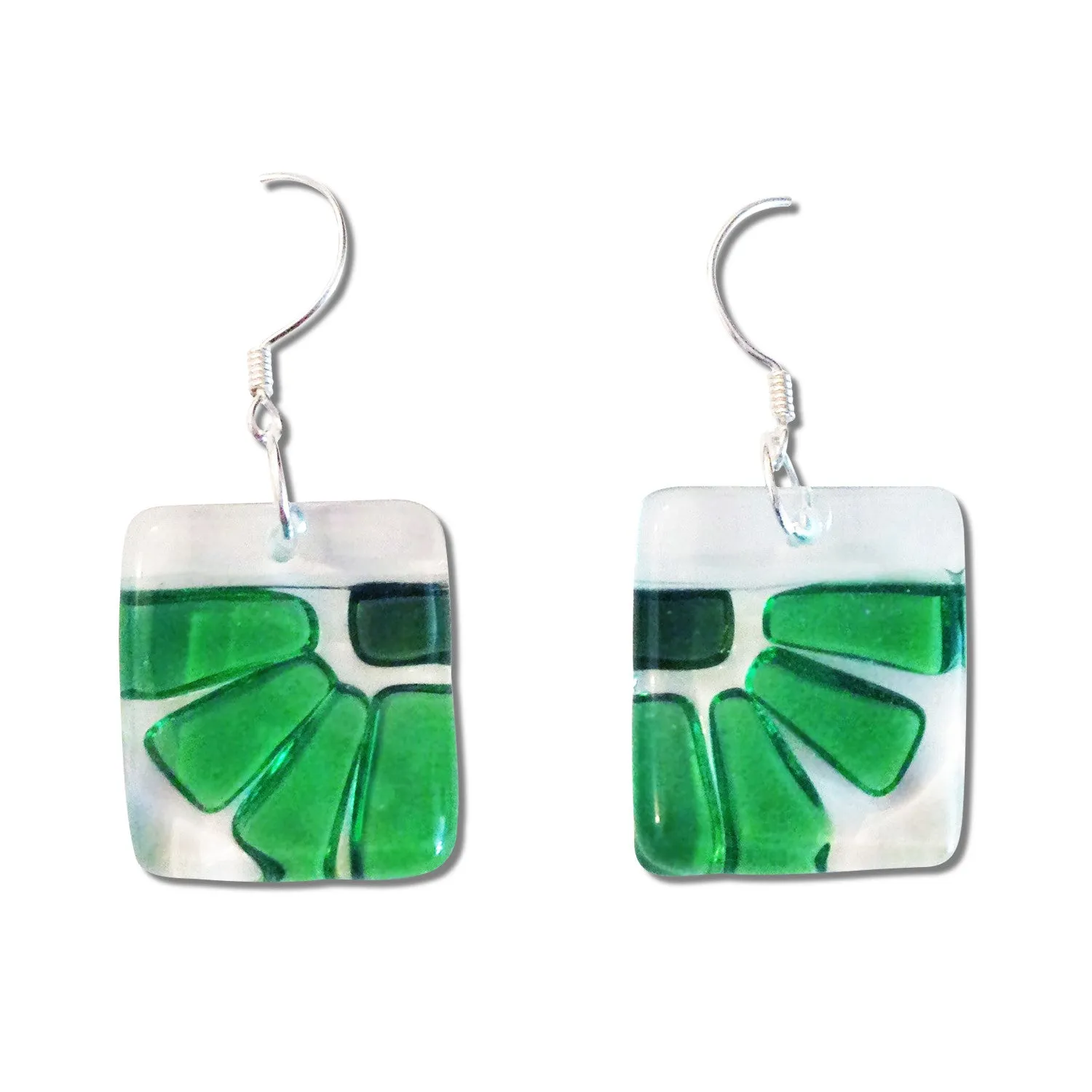 LAMA Glass Earrings - Navy