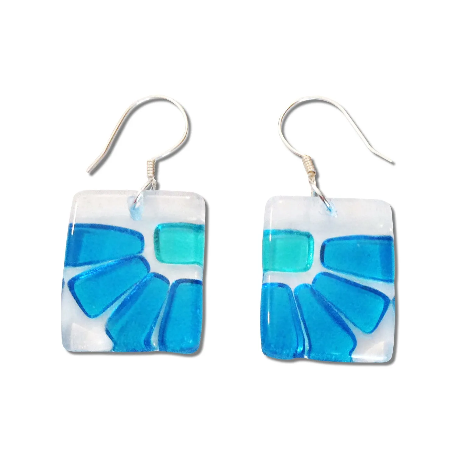 LAMA Glass Earrings - Navy