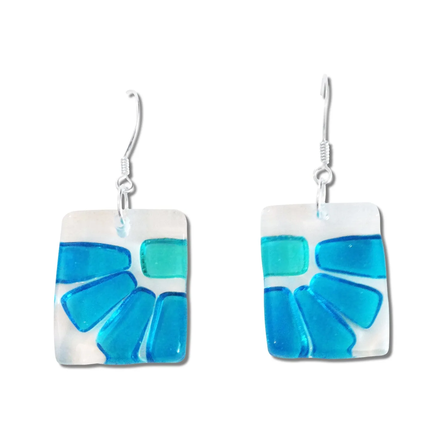 LAMA Glass Earrings - Navy