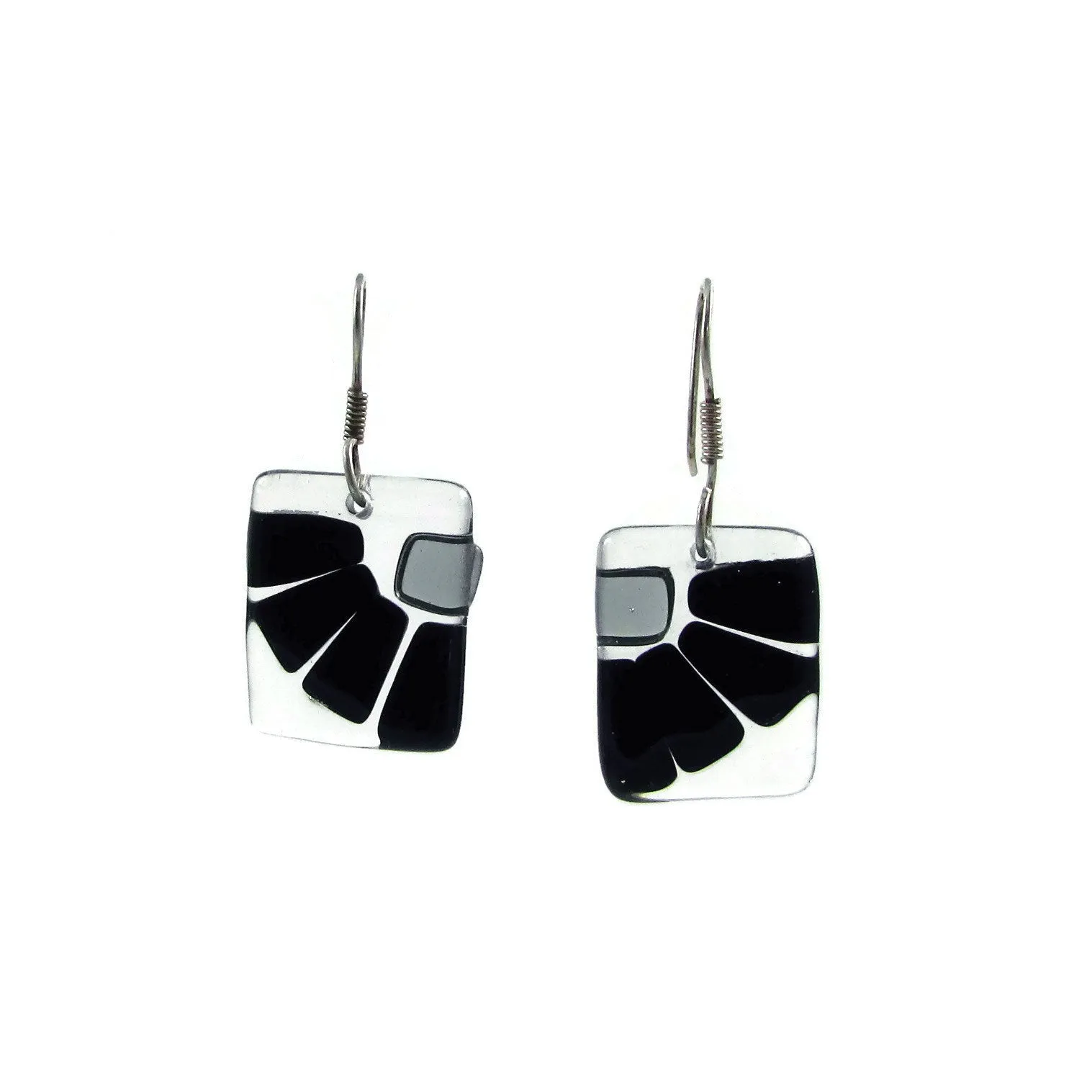 LAMA Glass Earrings - Navy