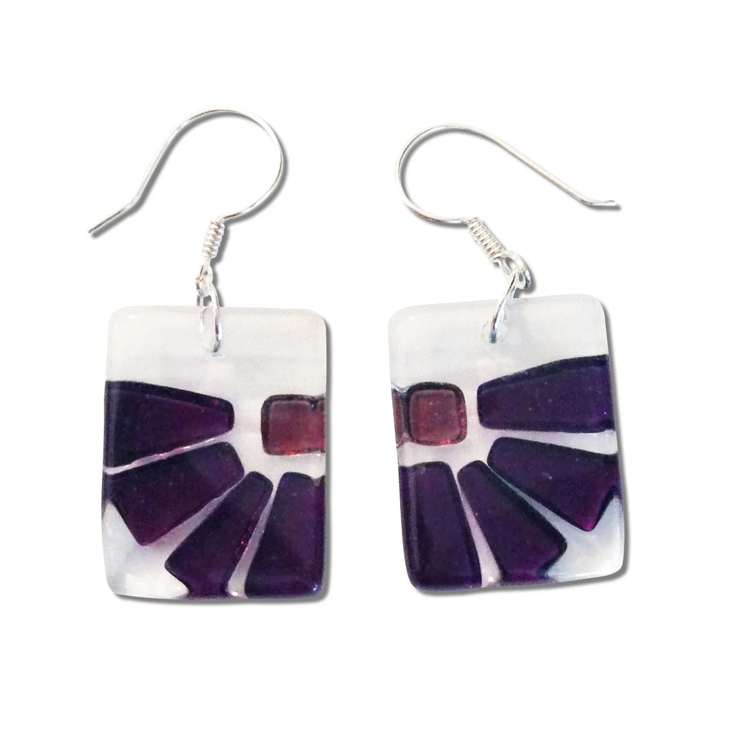 LAMA Glass Earrings - Navy